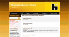 Desktop Screenshot of knihovnahulin.cz