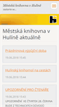 Mobile Screenshot of knihovnahulin.cz